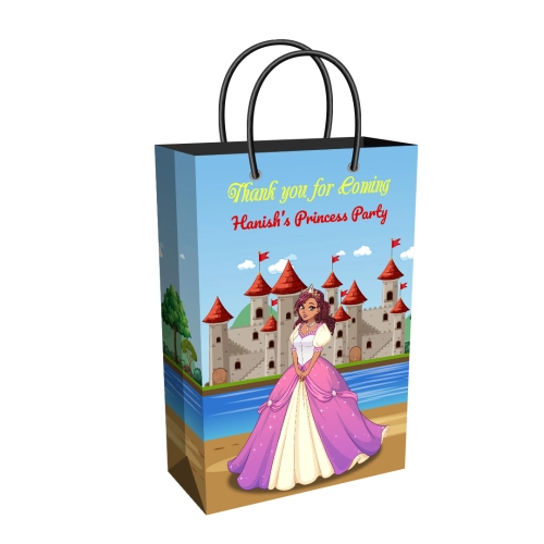 Princess Theme Party Supplies | Tall Return Gift Bag | Plain or Personalized